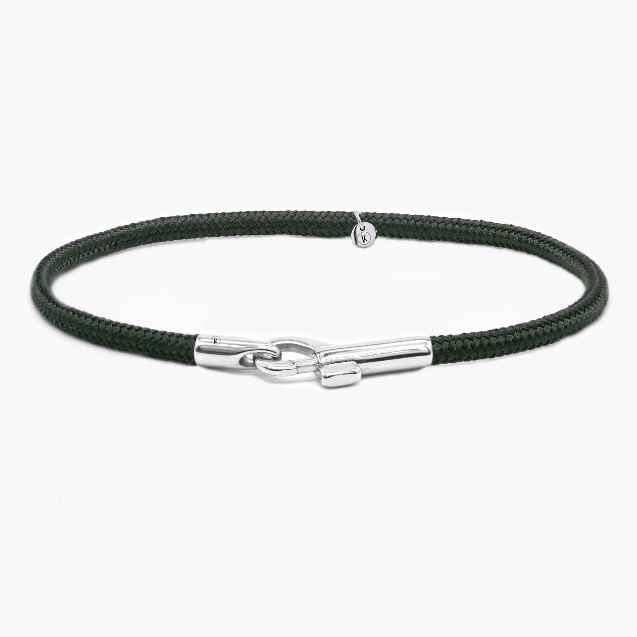 3m Sailing Cord With Silver Clasp (Black)