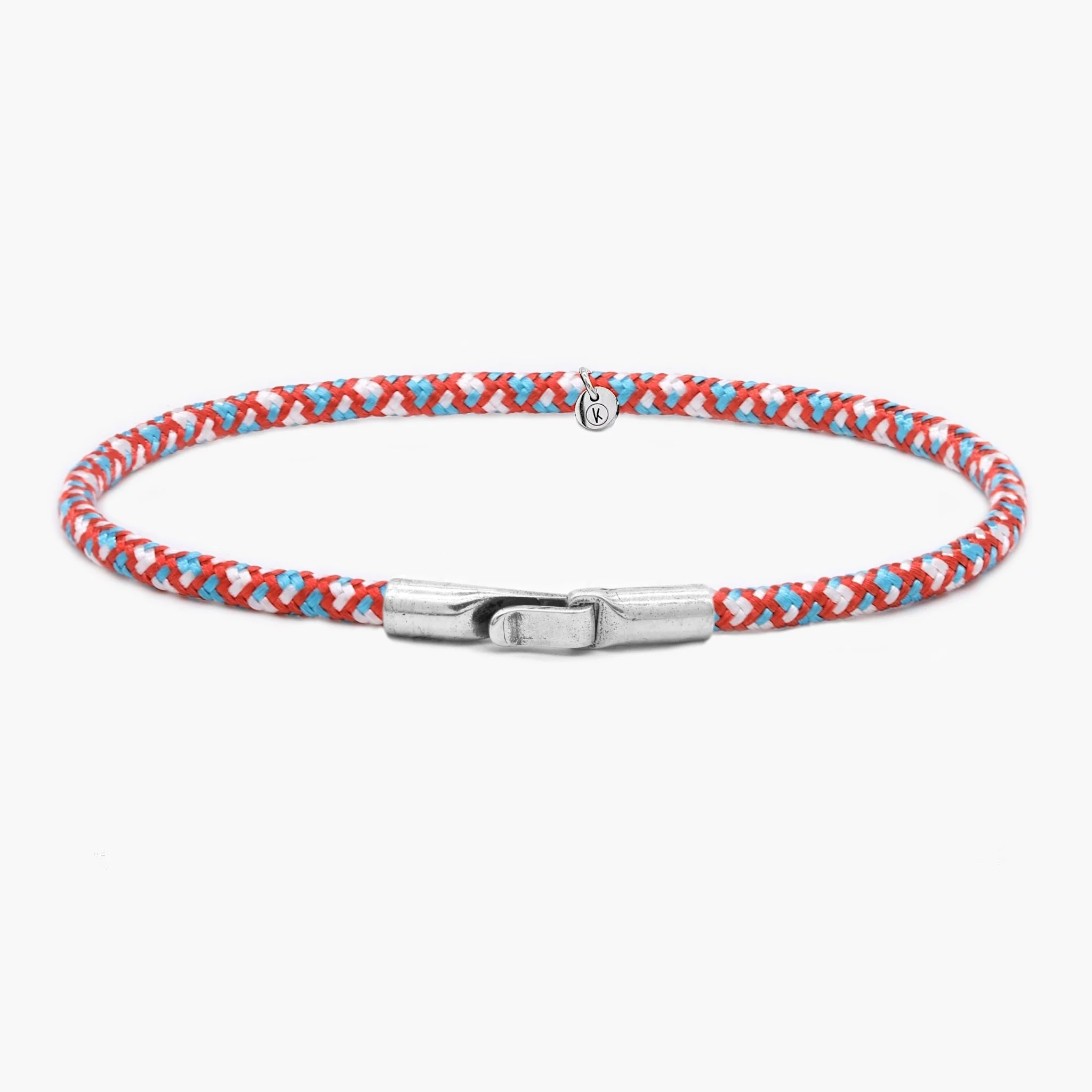 3m Sailing Cord Bracelet With Sterling Silver Clasp (Multicolors)