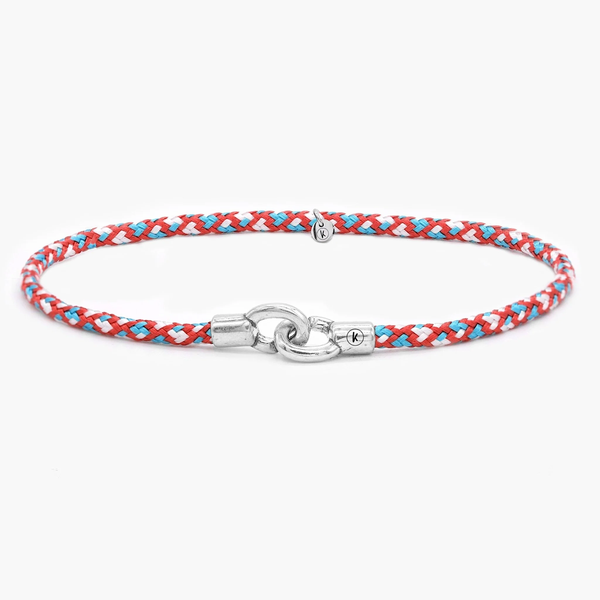 3m Sailing Cord With Sterling Silver Lock (Multicolors)