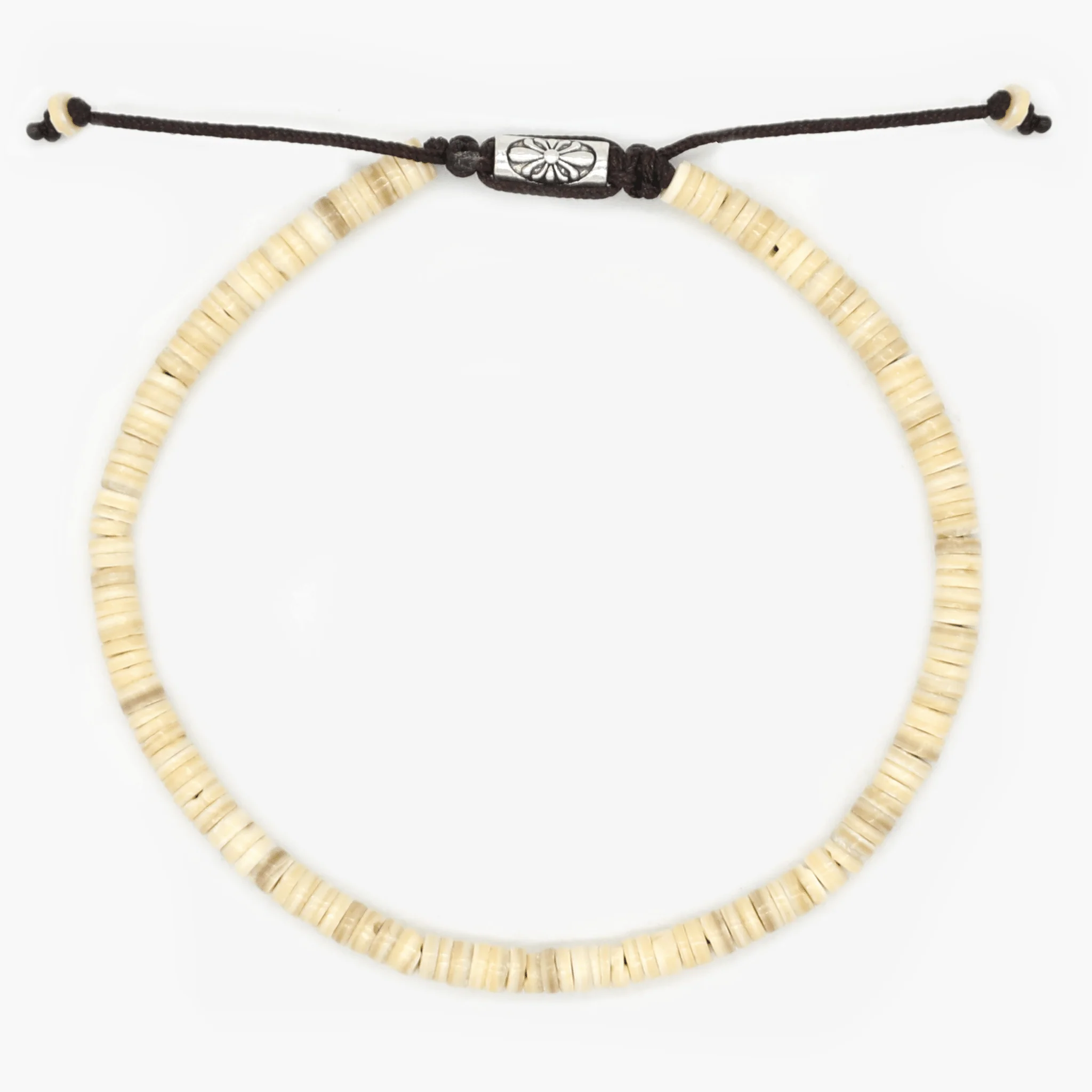 3mm Natural Sea Shell Beads Bracelet - Image 2