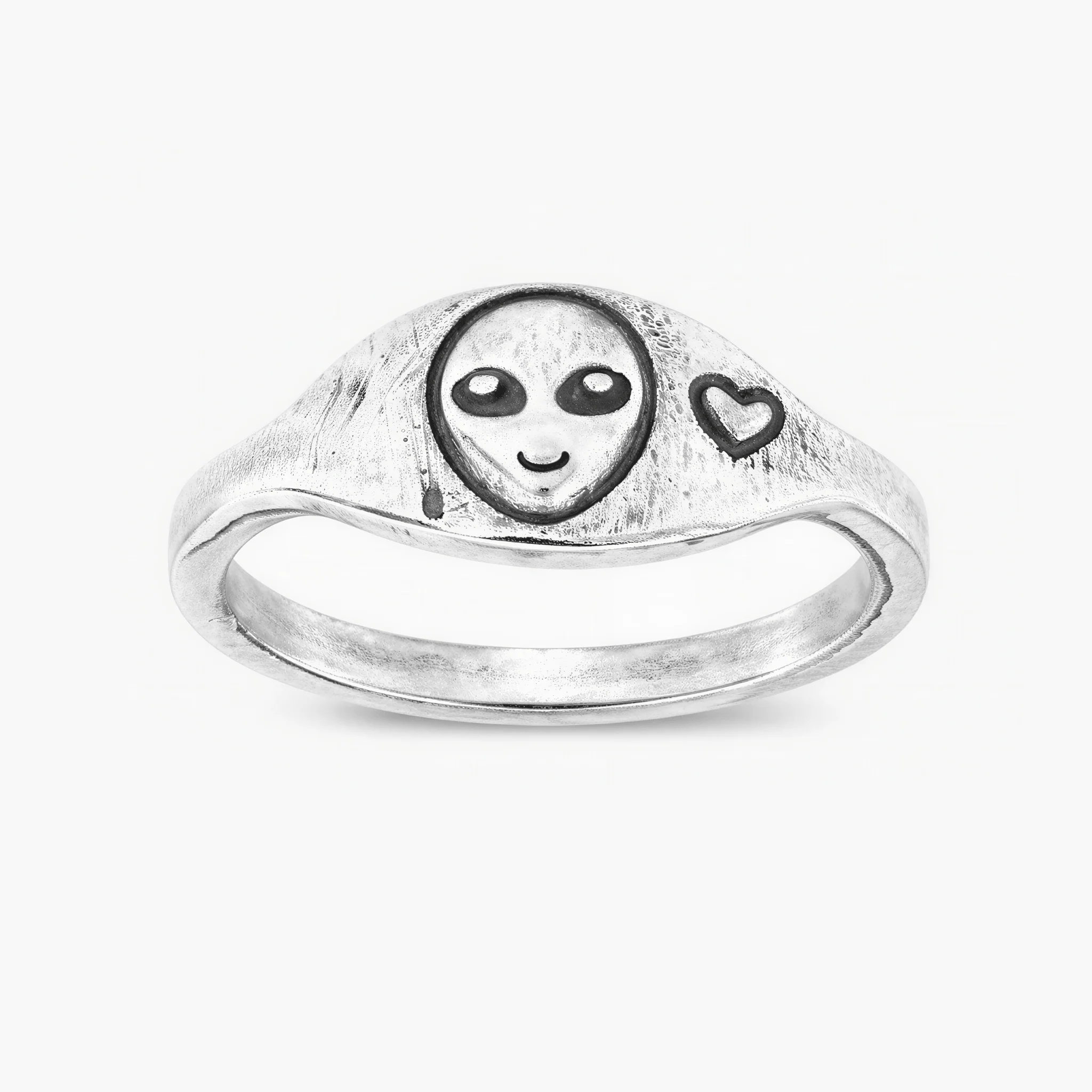 Alien Sterling Silver Ring