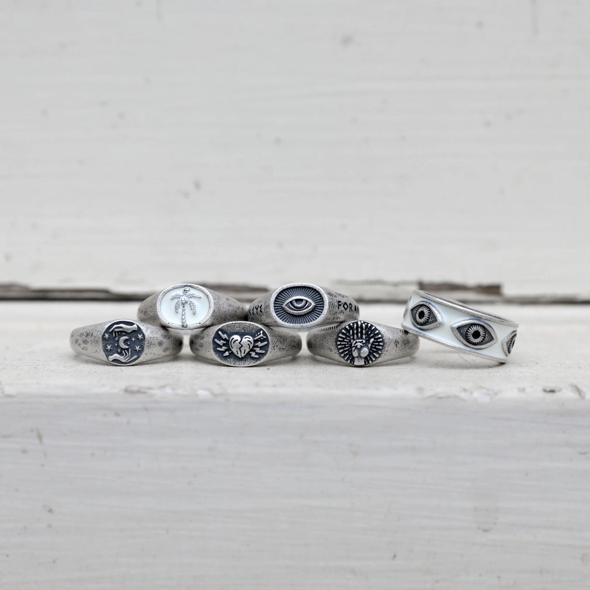An Eye For An Eye Silver Signet Ring - Image 9