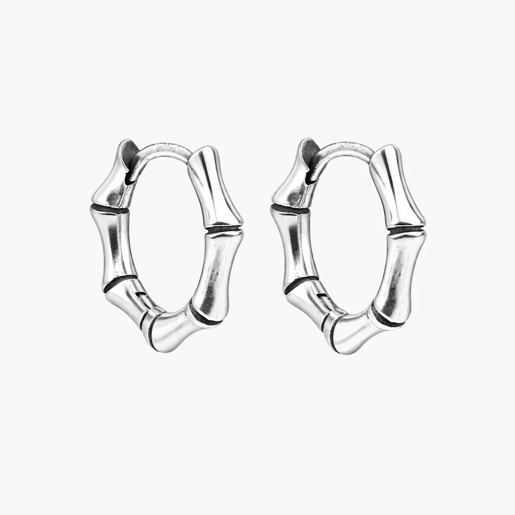 Bamboo Sterling Silver Earring