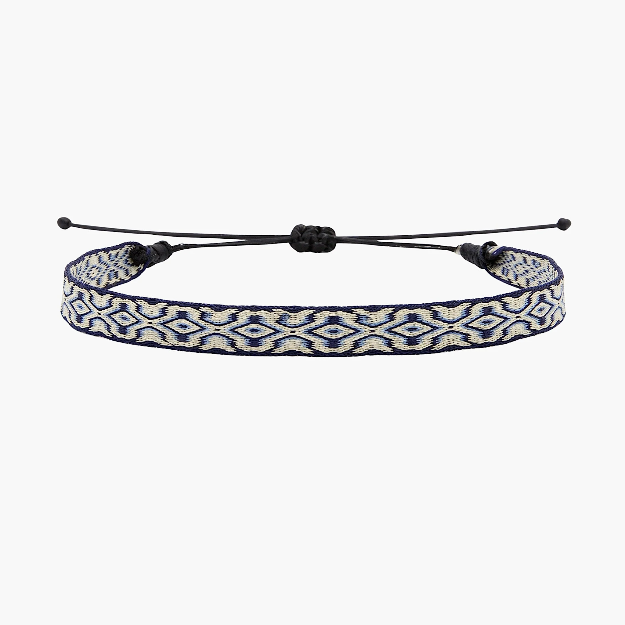 Handmade Purnama Bracelet (Cream/Blue)