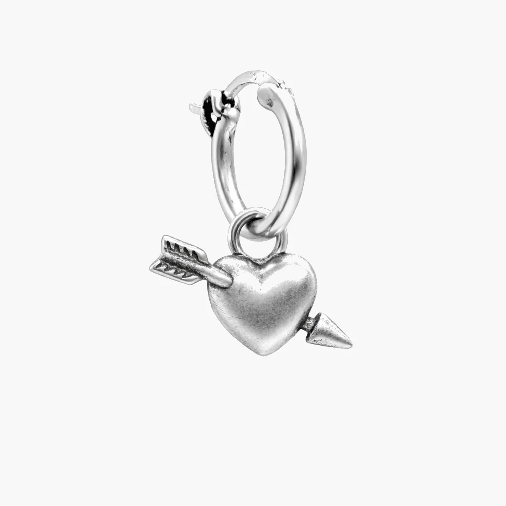Cupid Sterling Silver Earring