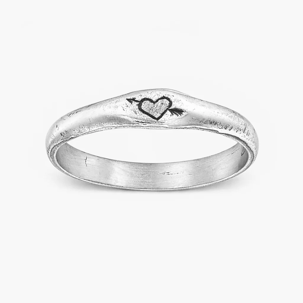 Cupid Sterling Silver Ring Band