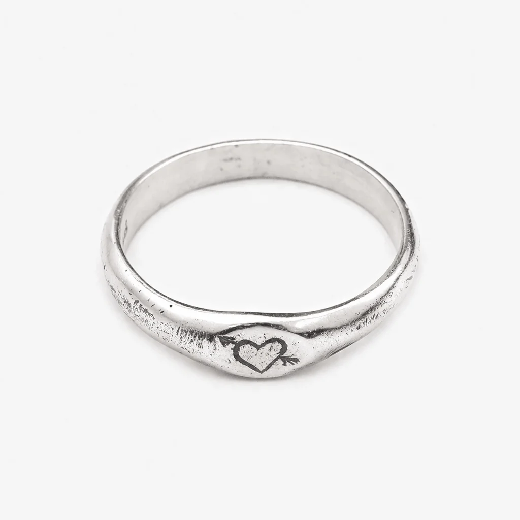 Cupid Sterling Silver Ring Band - Image 2
