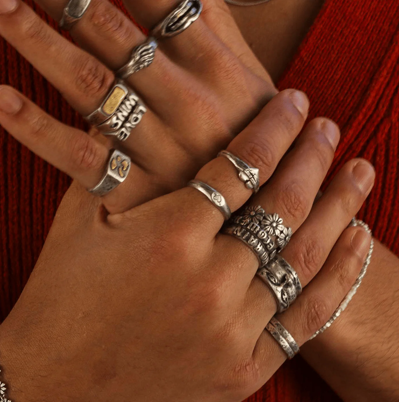 Cupid Sterling Silver Ring Band - Image 3