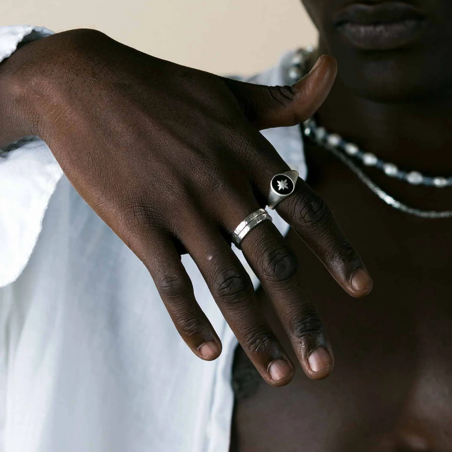 Double Bands Sterling Silver Ring - Image 3