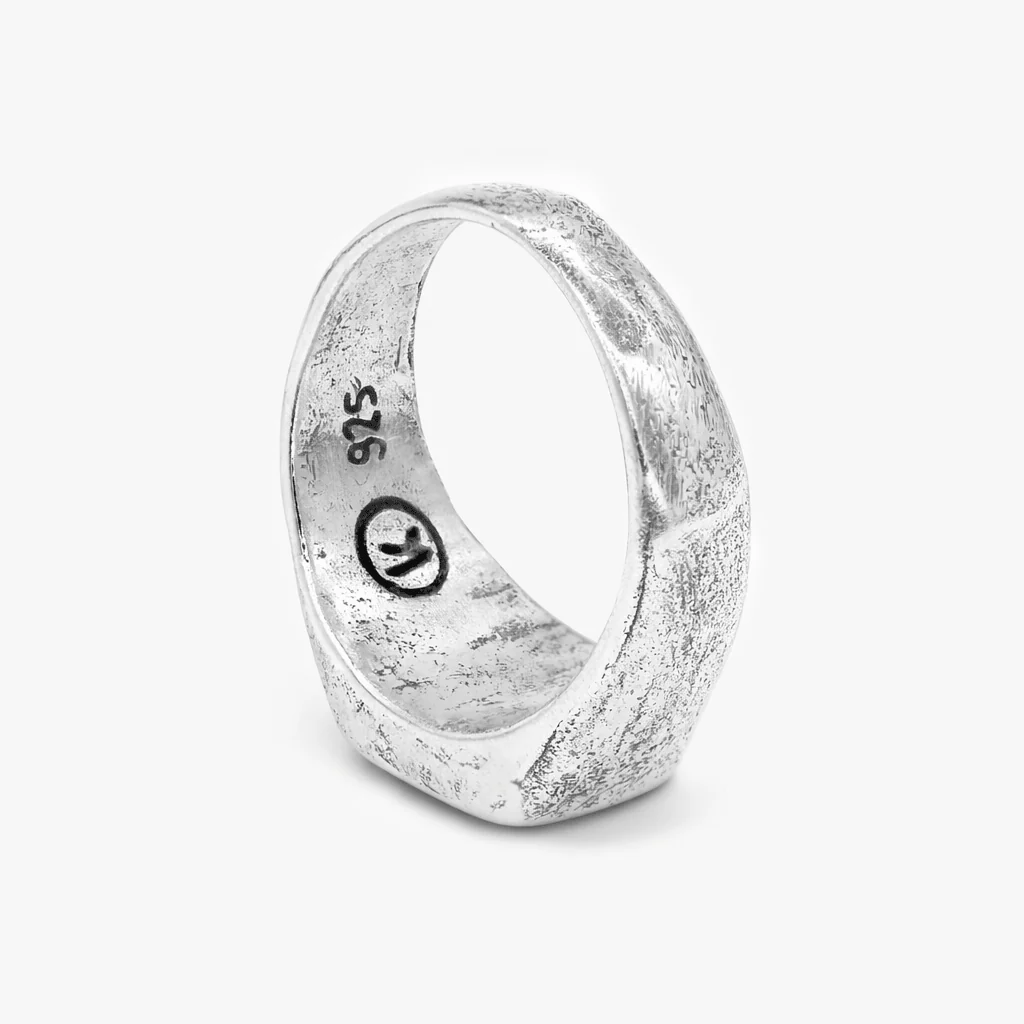 Duo Sapphire Gemstone Sterling Silver Ring - Image 2