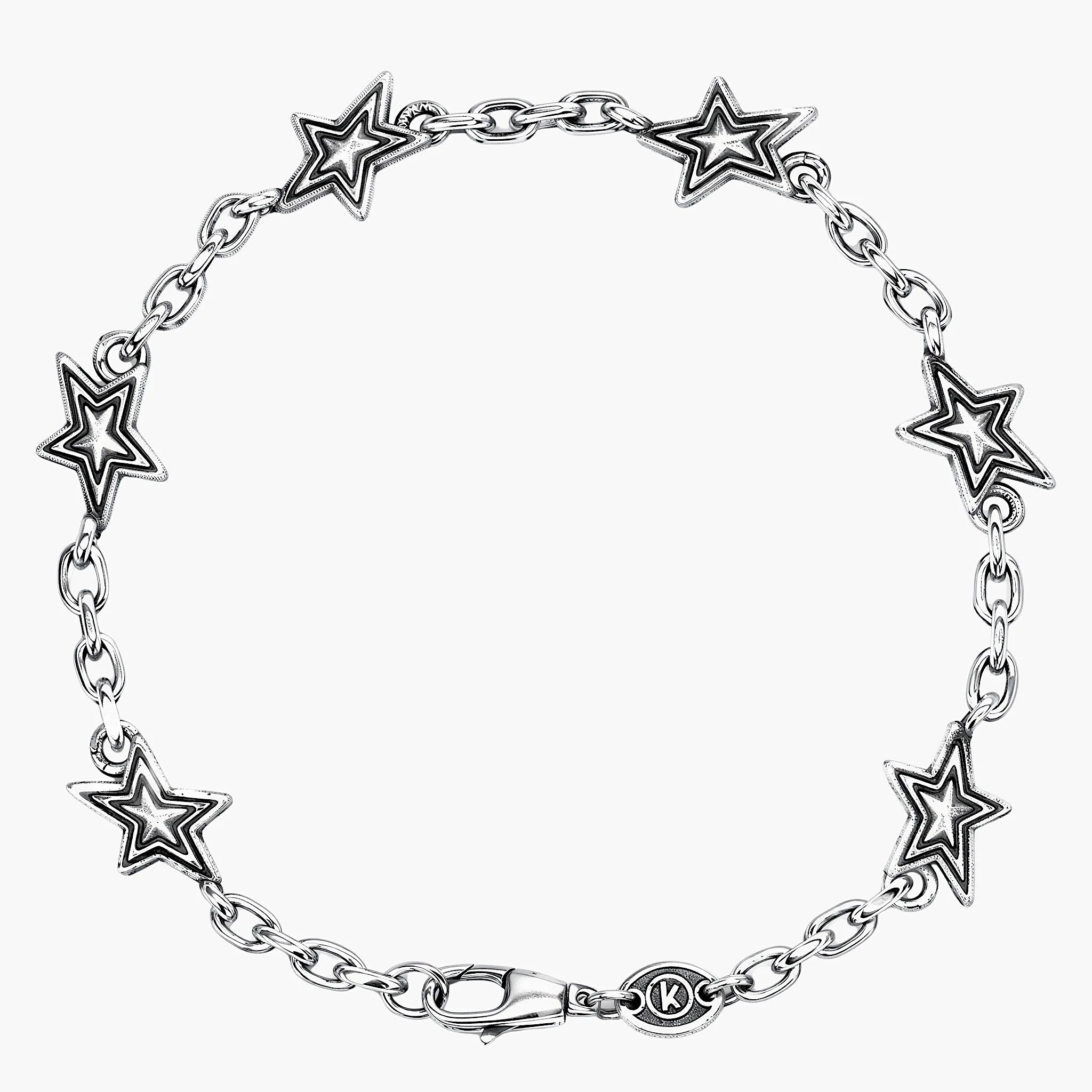Shooting Star Sterling Silver Chain Bracelet