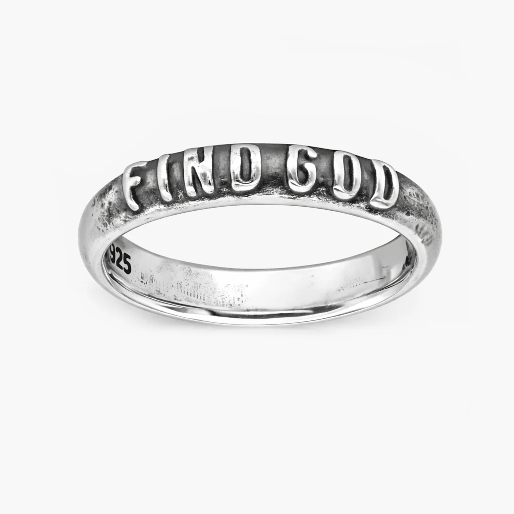 Find God Sterling Silver Ring Band