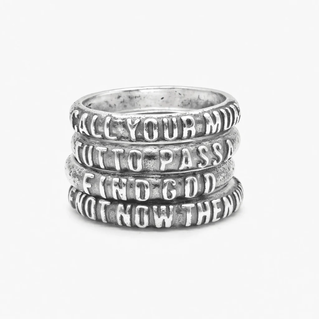 Find God Sterling Silver Ring Band - Image 3