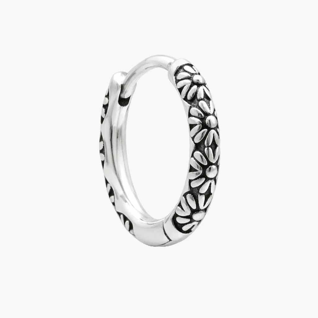 Floral Sterling Silver Earring - Image 4