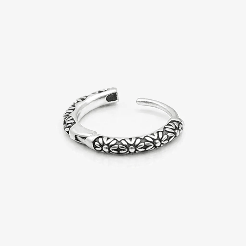 Floral Sterling Silver Earring - Image 5