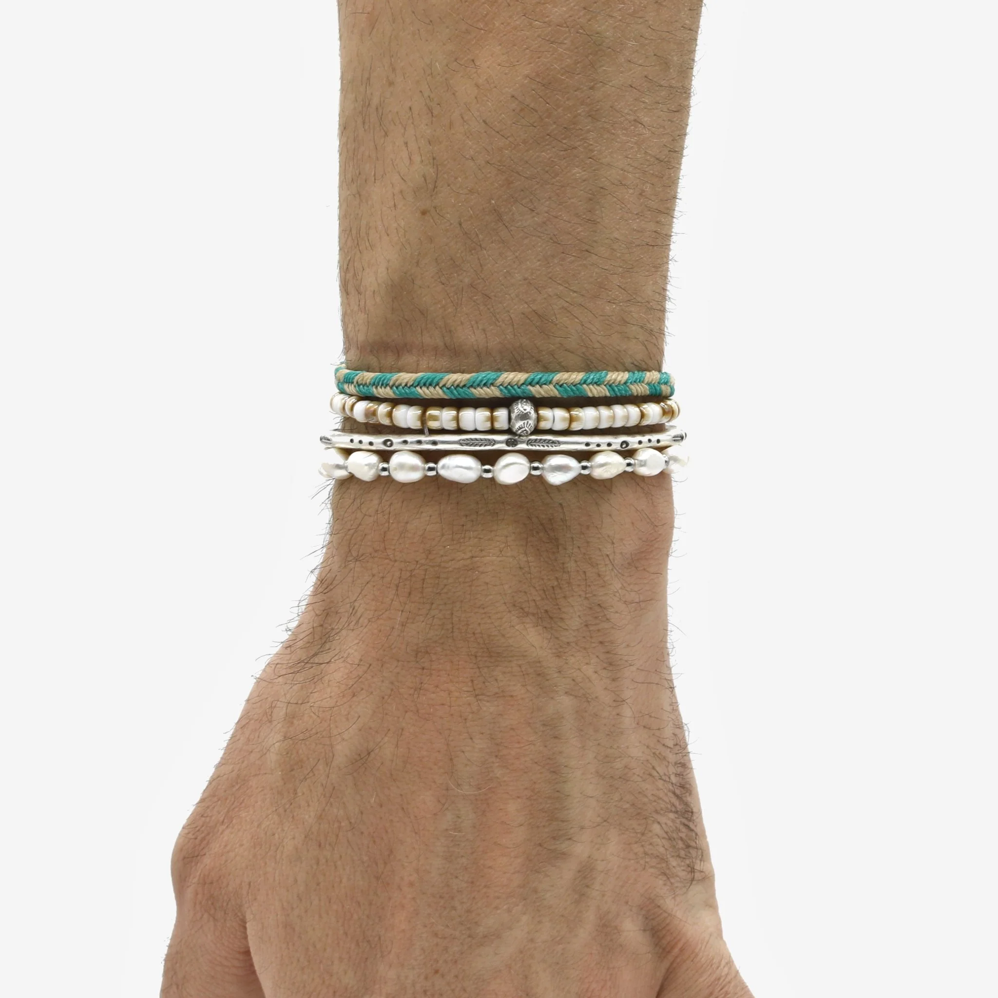 Freshwater Pearl Silver Bracelet - Image 3