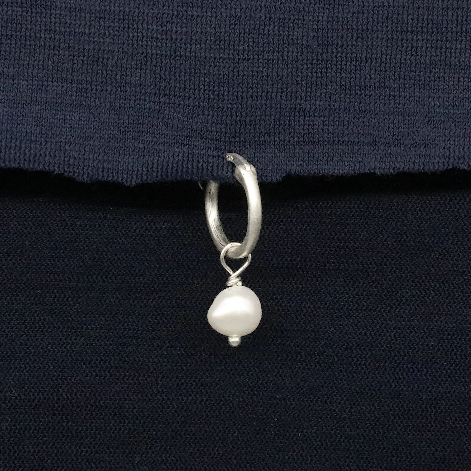 Freshwater Pearl Sterling Silver Earring - Image 3