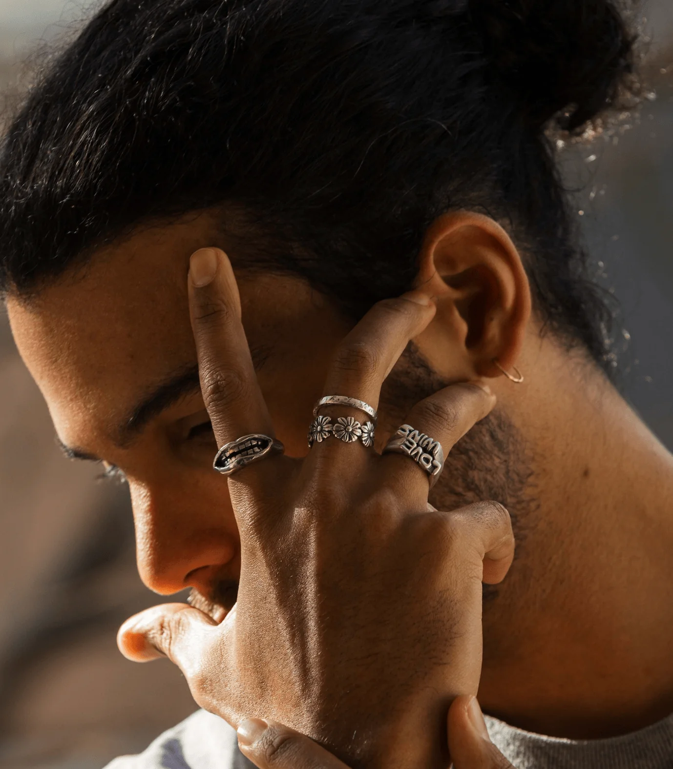 Golden Grillz Sterling Silver Ring - Image 4