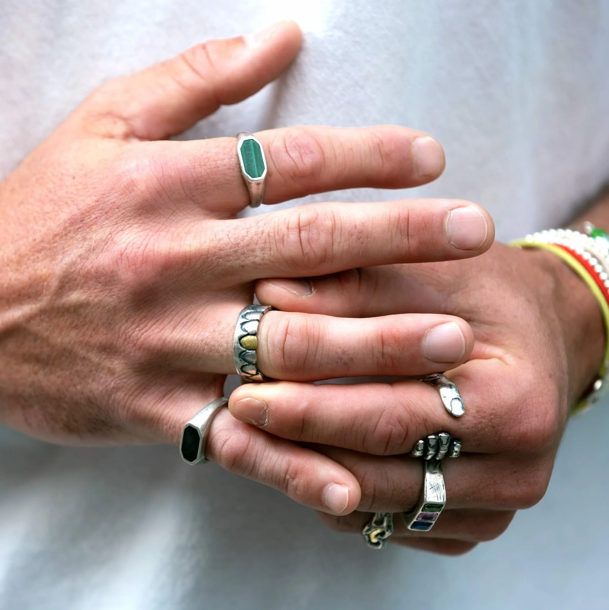 Golden Tooth Sterling Silver Ring - Image 2