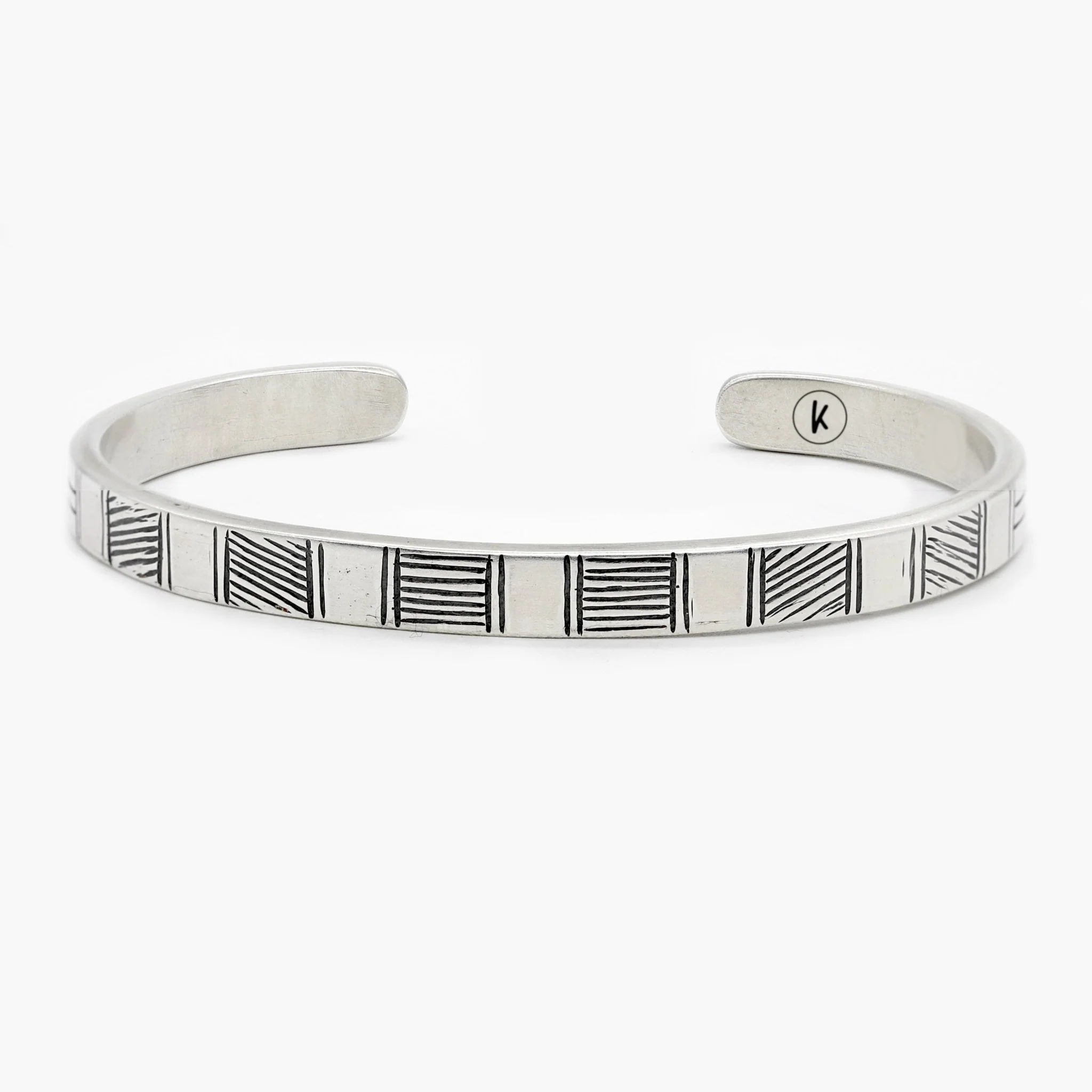 Hand-forged "Pueblo" Silver Bangle