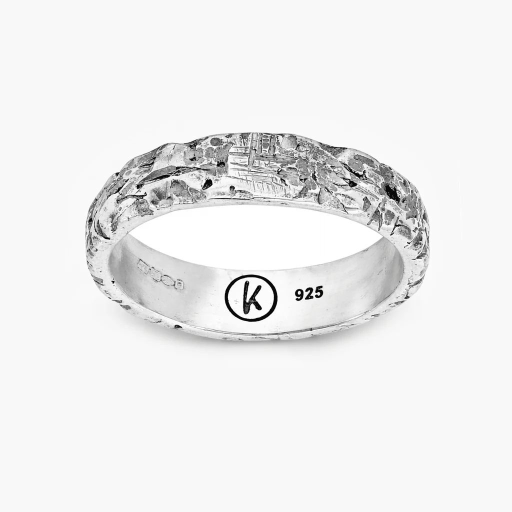 Hand-forged Sterling Silver Band Ring