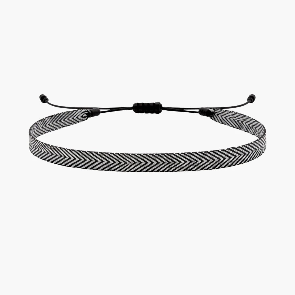 Handmade Purnama Bracelet (Black/White)