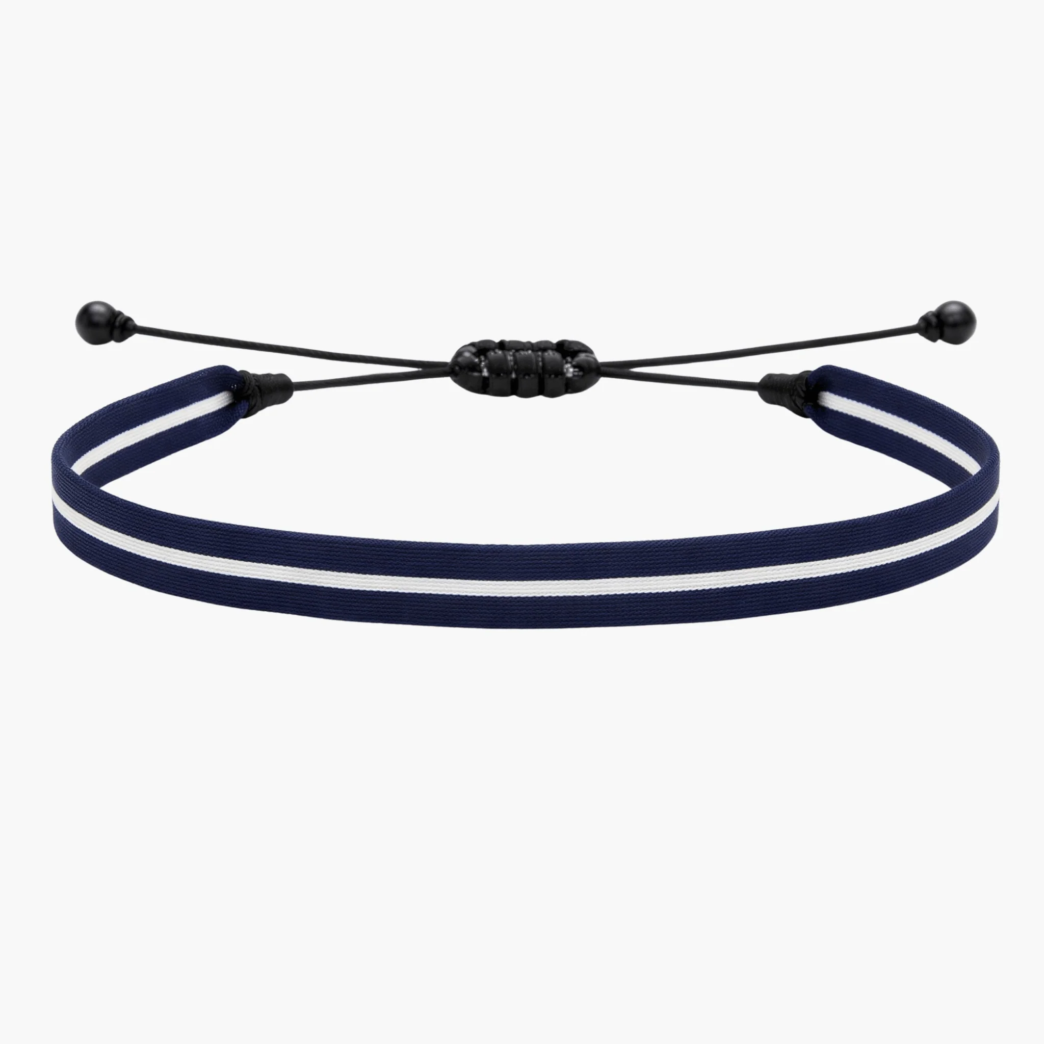 Handmade Purnama Bracelet 41 (Navy Blue/White)