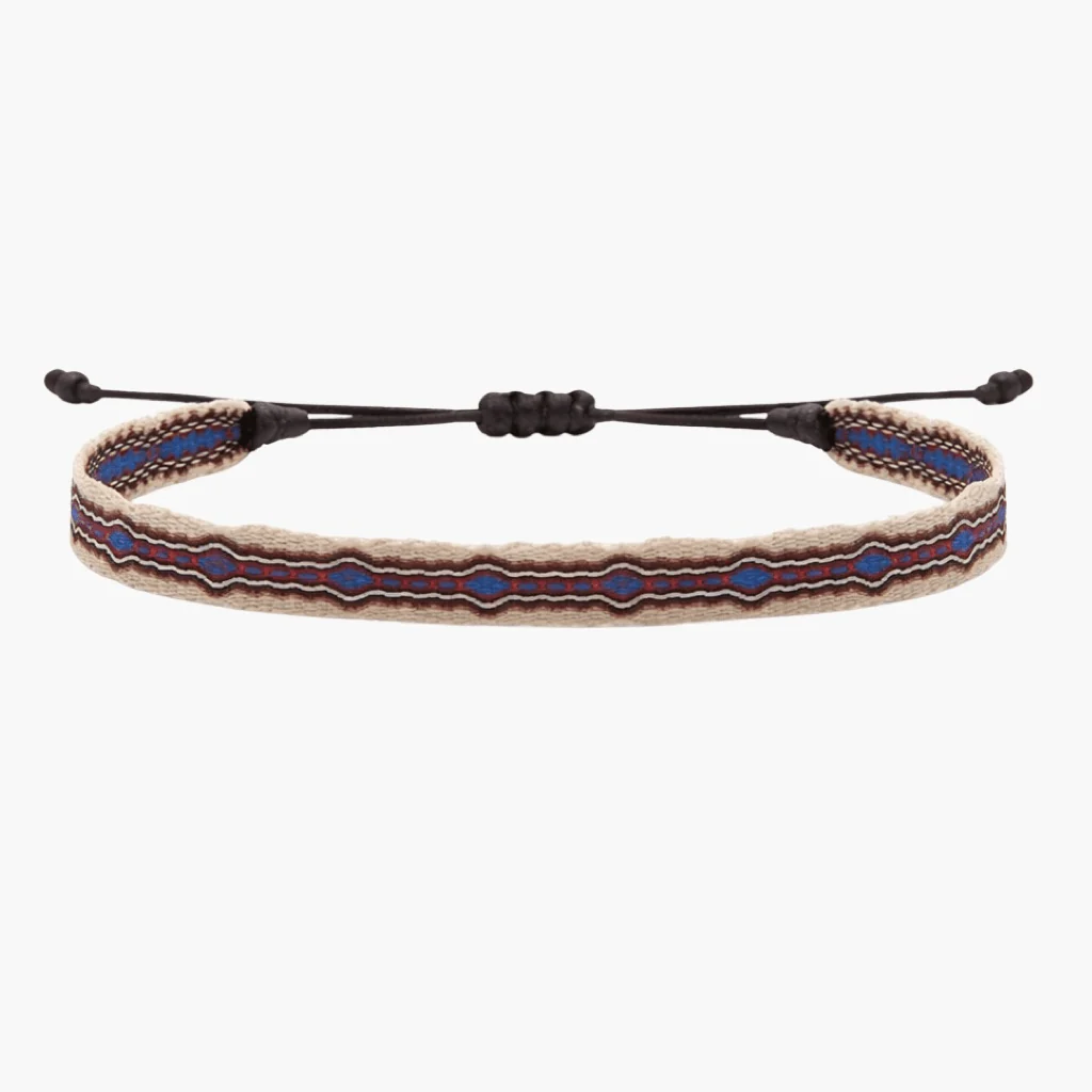 Handmade Purnama Bracelet 48 (Blue/Red)