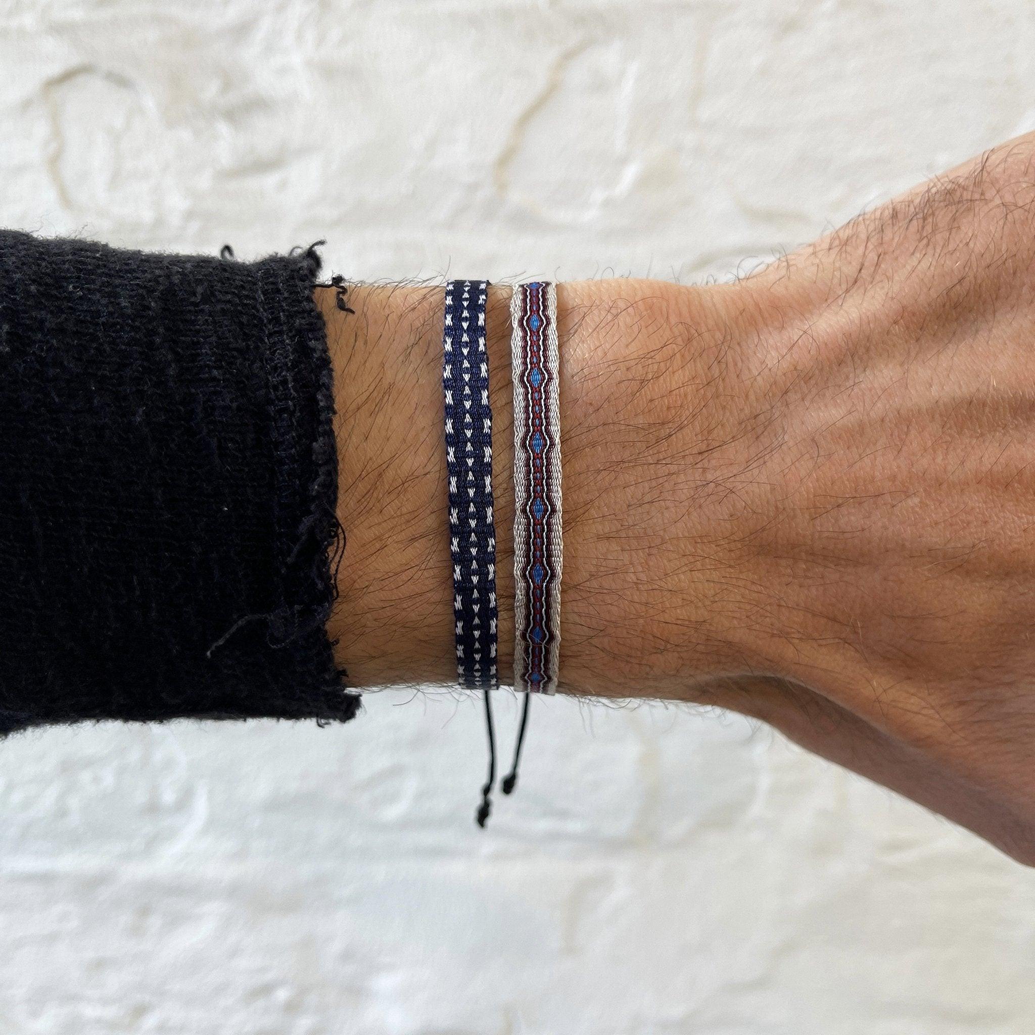 Handmade Purnama Bracelet 67 (Navy Blue) - Image 3