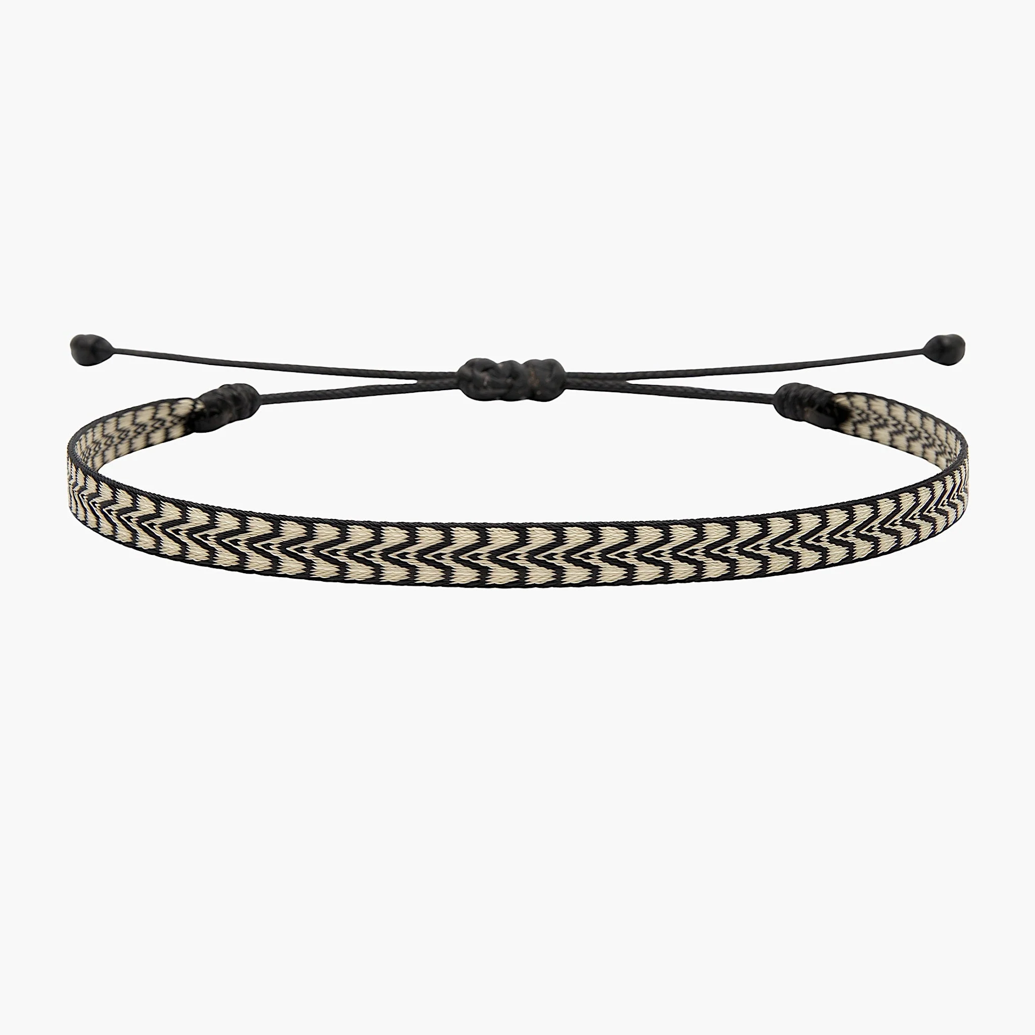 Handmade Purnama Bracelet 7 (Cream/Black)