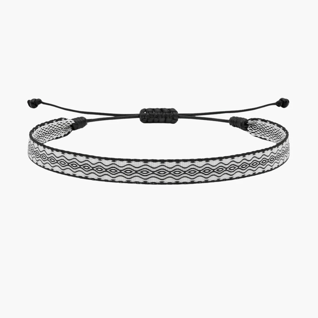 Handmade Purnama Bracelet (Black/White)
