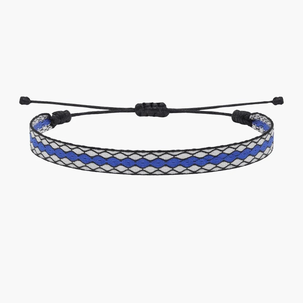Handmade Purnama Bracelet (Blue/White)