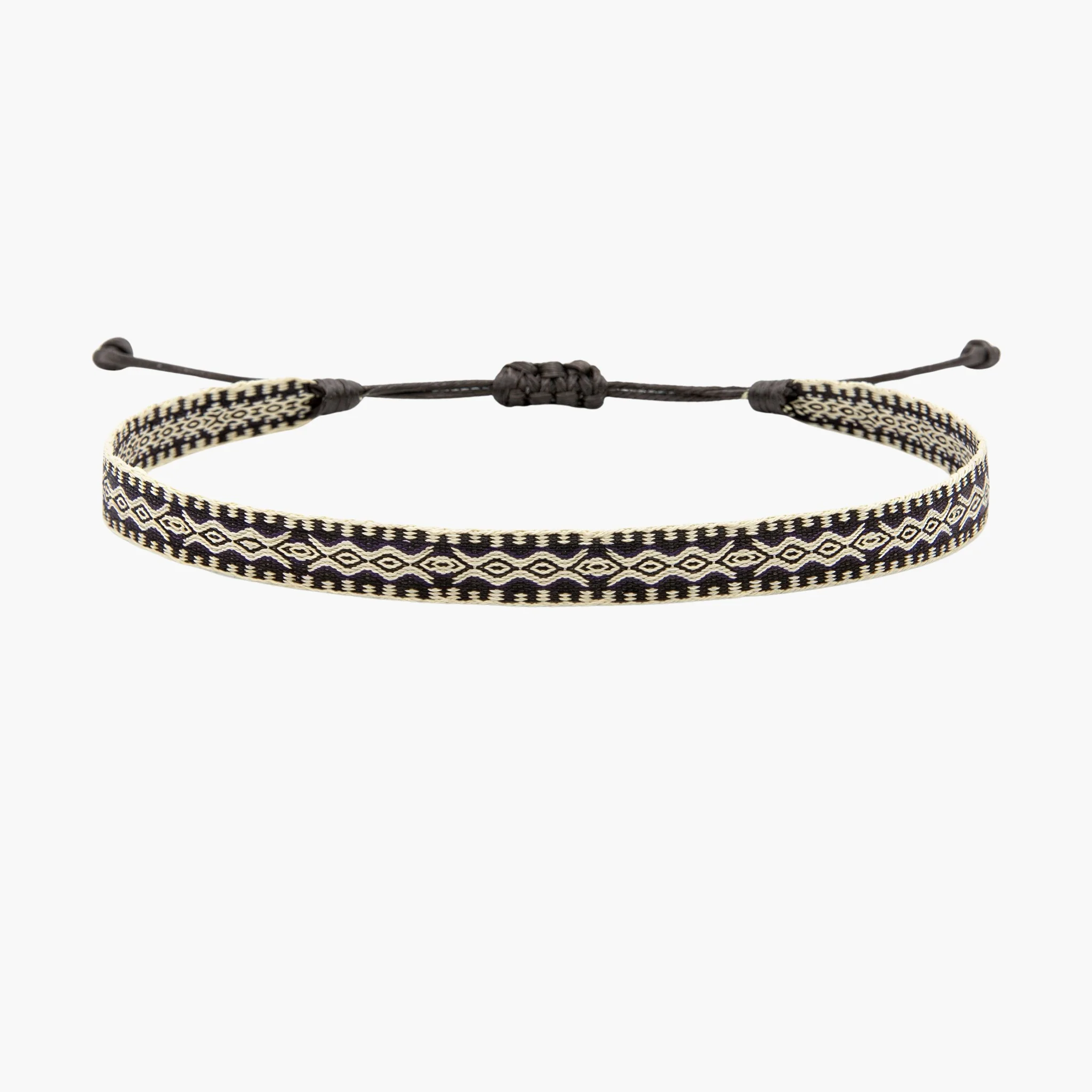 Handmade Purnama Bracelet (Cream/Black)