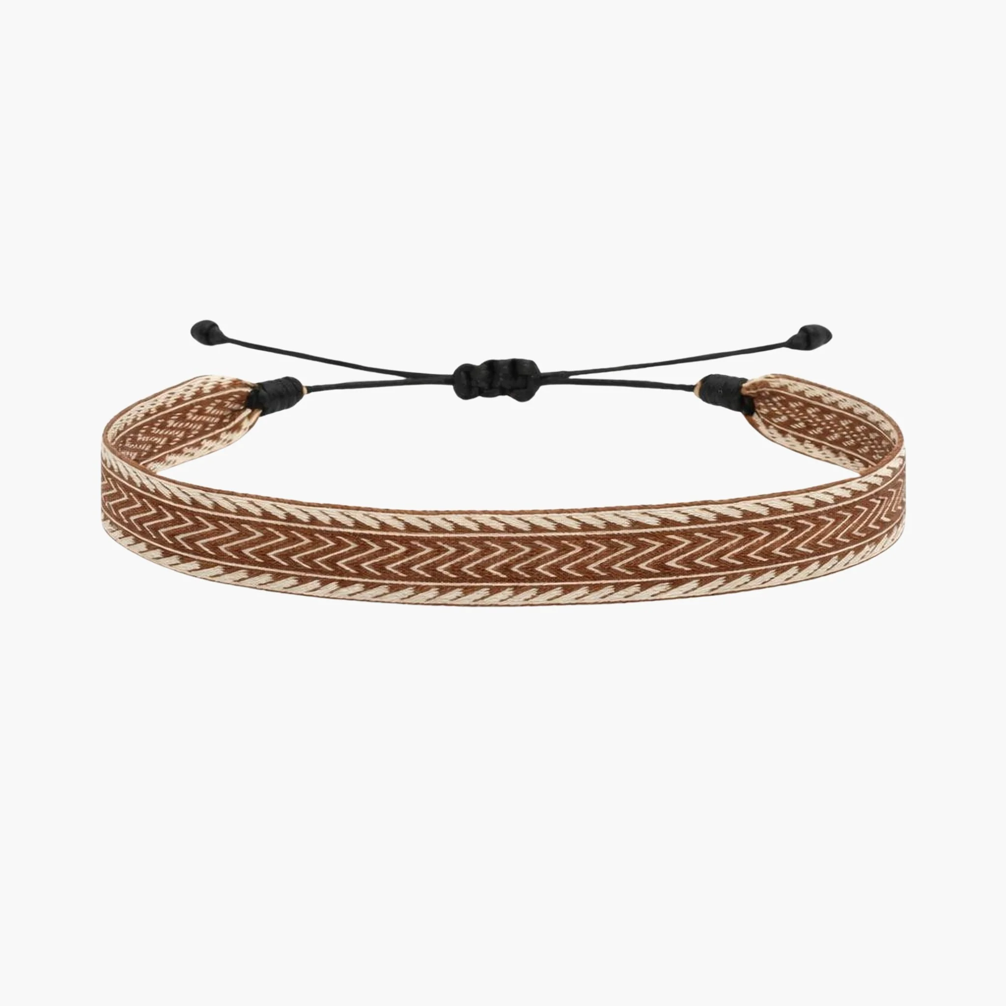 Handmade Purnama Bracelet (Cream/Brown)