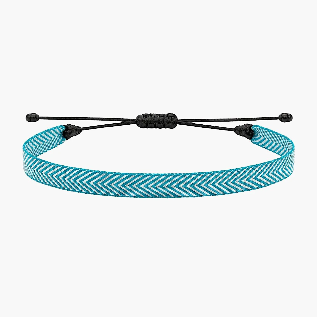 Handmade Purnama Bracelet (Light Blue/White}