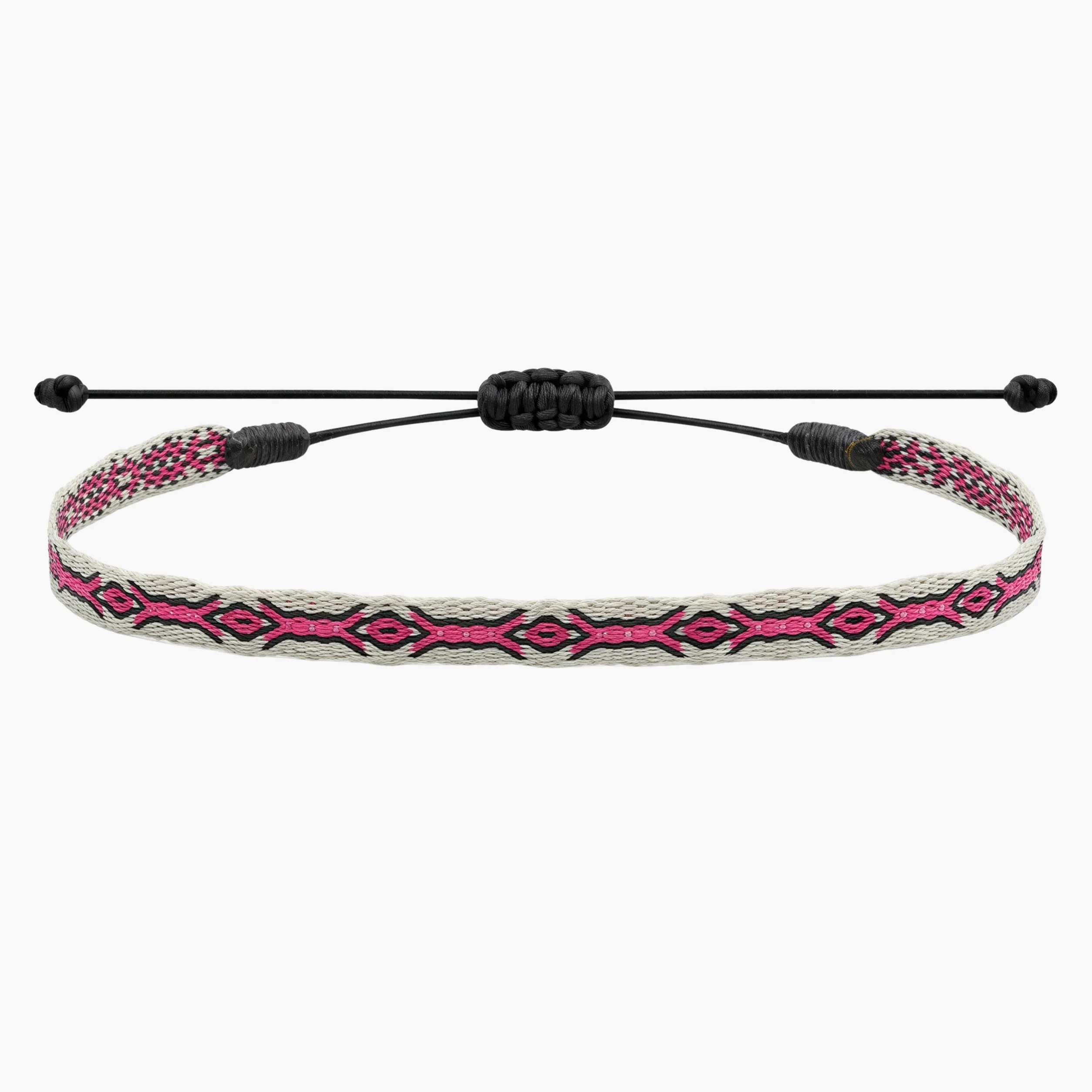 Handmade Purnama Bracelet (Light Pink/Off White)
