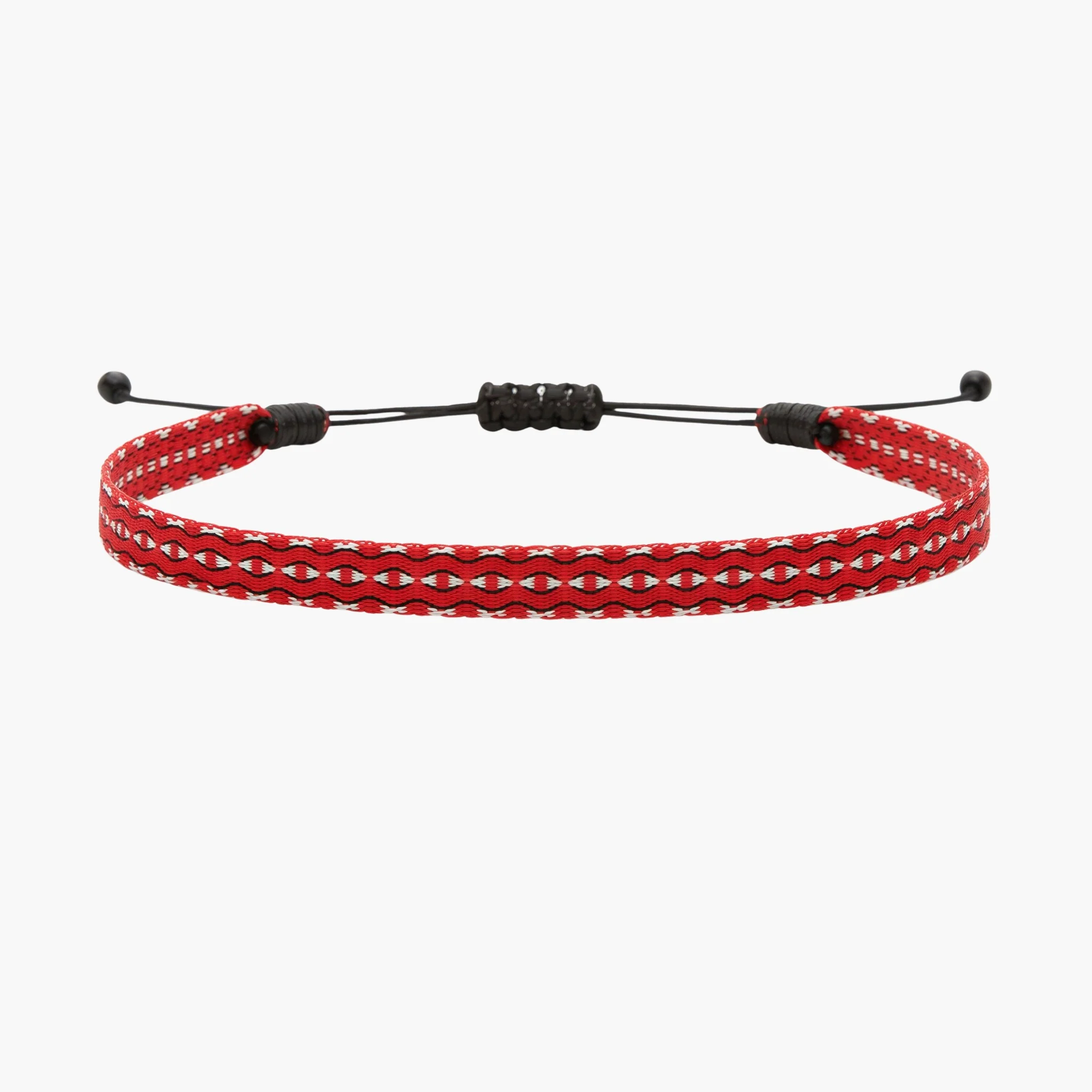 Handmade Purnama Bracelet (Red/Black/White)