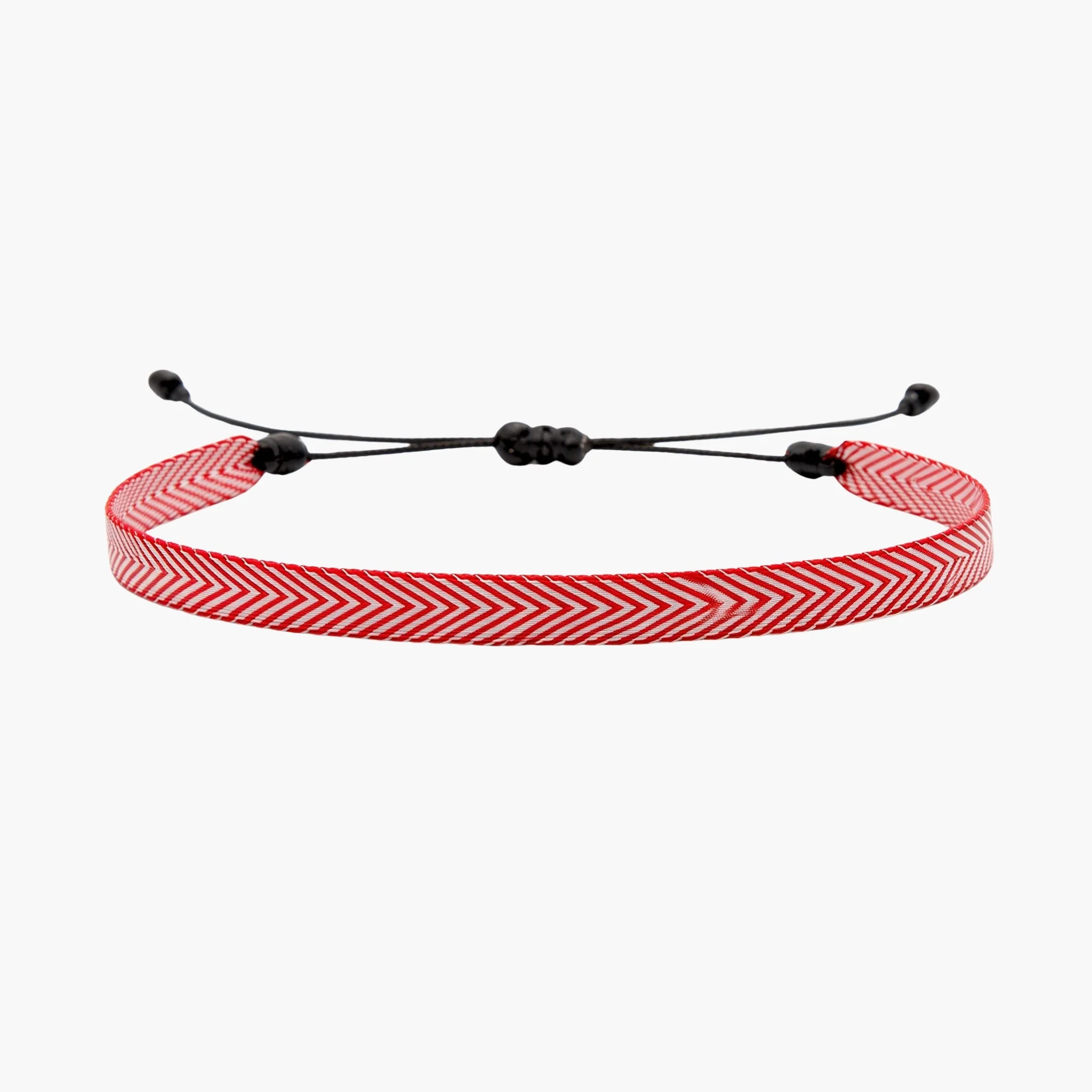 Handmade Purnama Bracelet (Red/White}