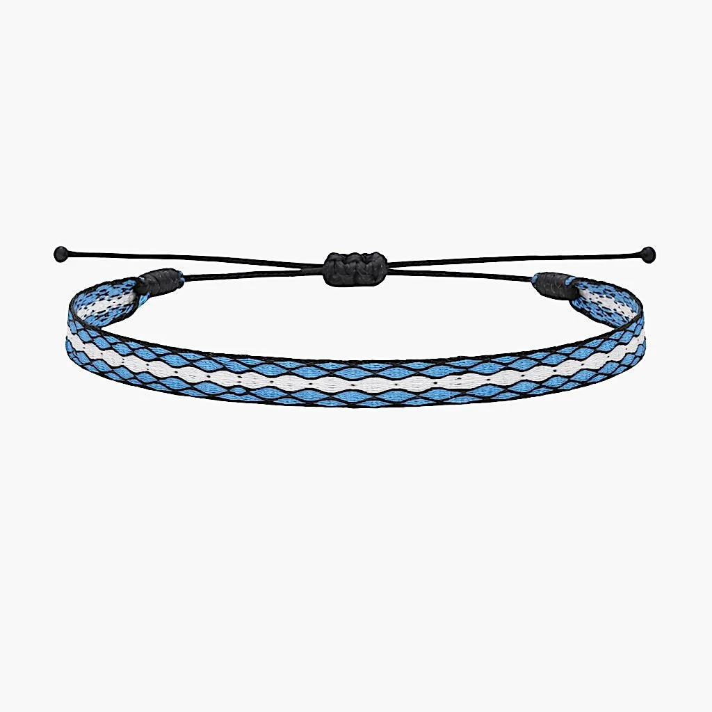 Handmade Purnama Bracelet (White/Blue)