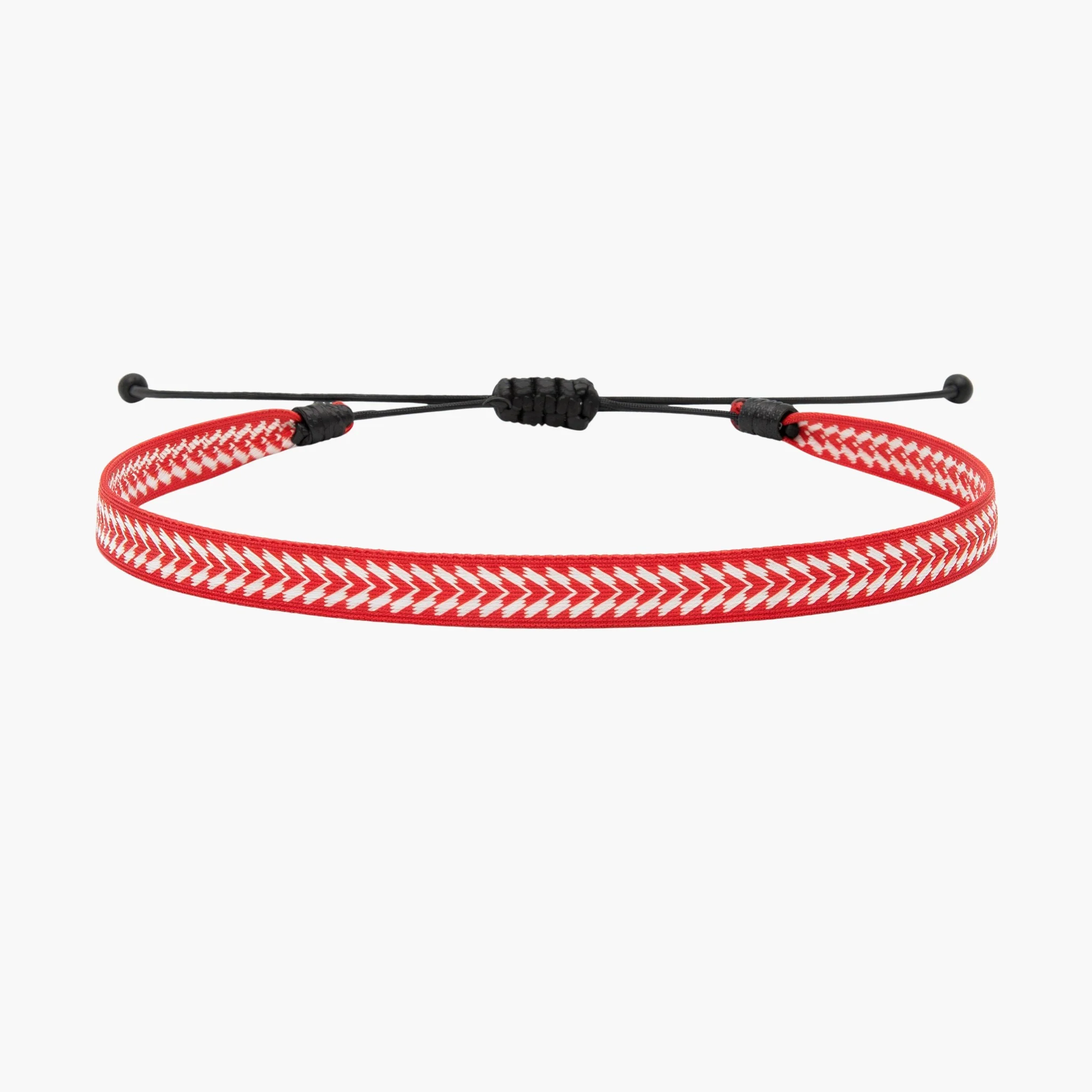 Handmade Purnama Bracelet (White/Red}