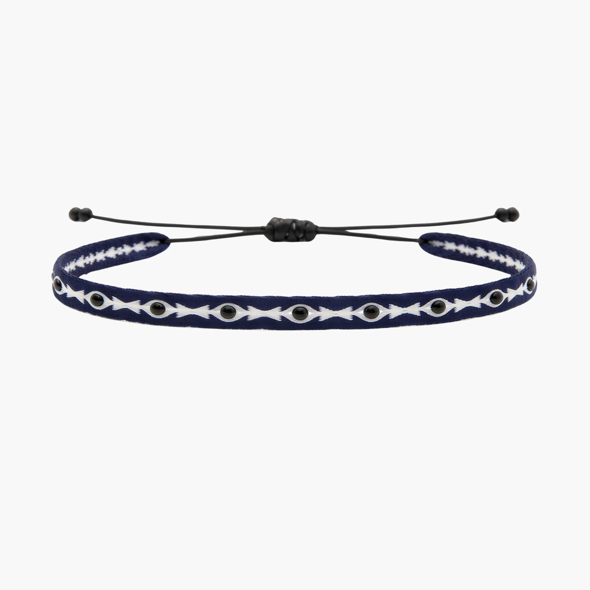Handmade Stones Purnama Bracelet (Navy/White)