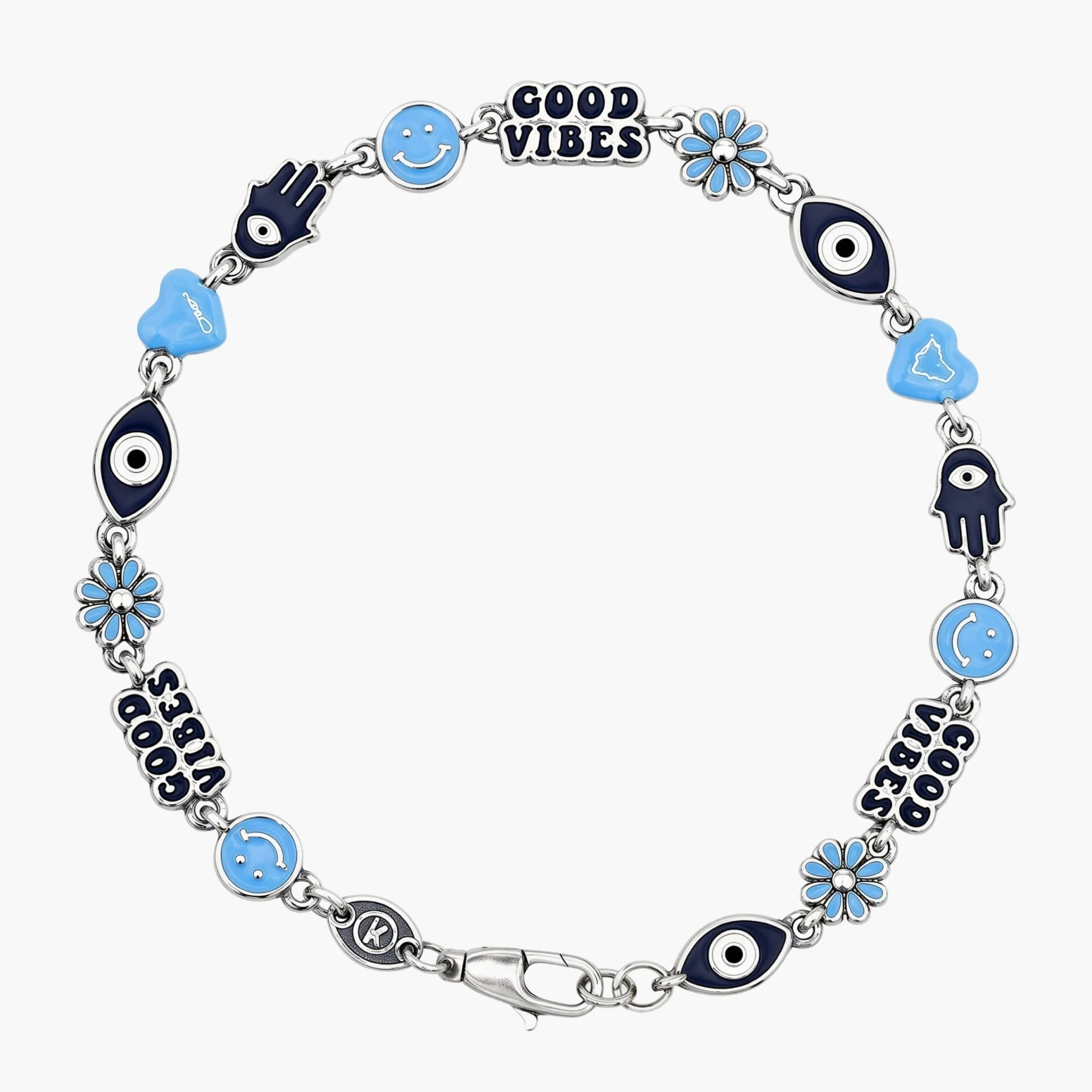 Holidays Bracelet With Enamelled Sterling Silver Charms