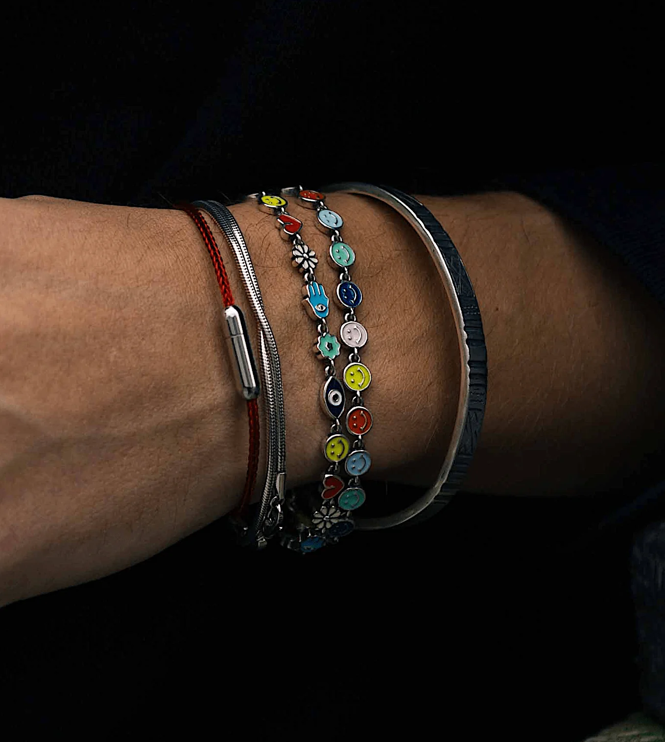 Holidays Sterling Silver Signature Bracelet With Multi Enamelled Charms - Image 4