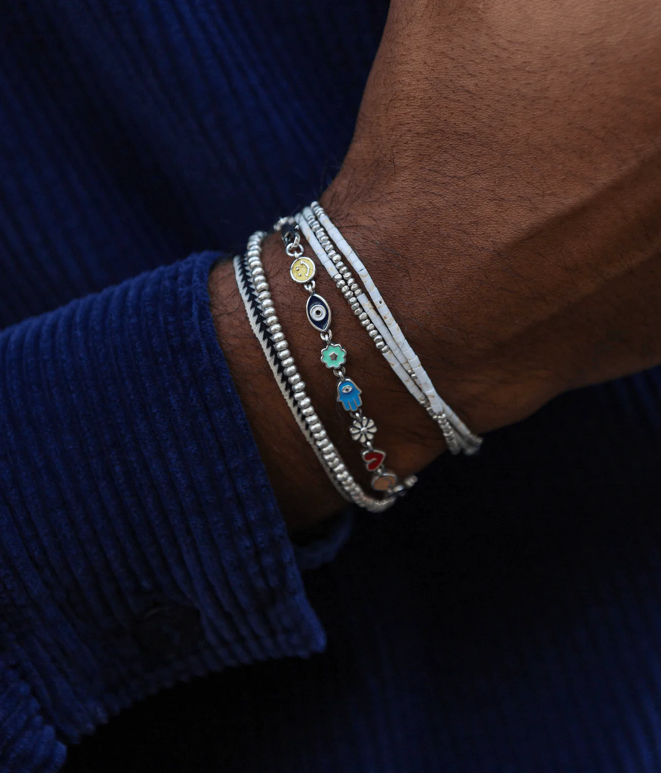 Holidays Sterling Silver Signature Bracelet With Multi Enamelled Charms - Image 6