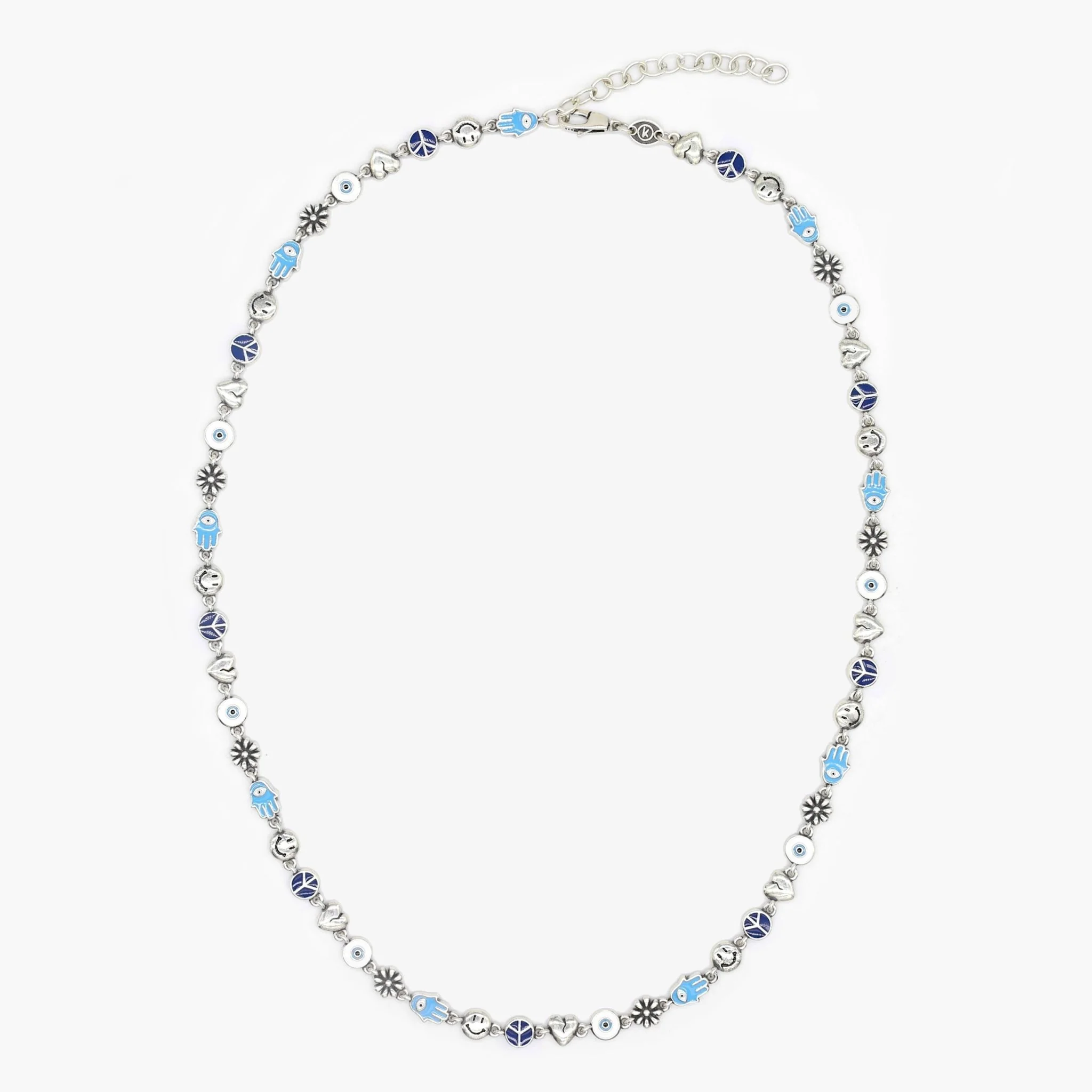 Holidays Sterling Silver Necklace With Multi Enamelled Charms - Image 2