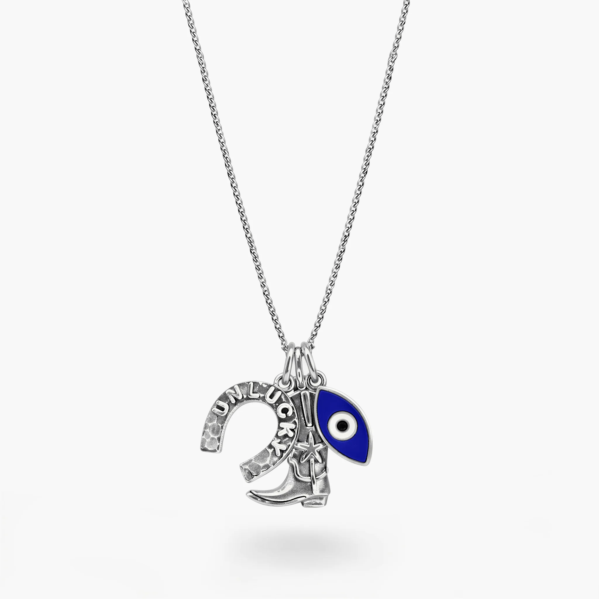Hopeless Cowboy Sterling Silver Necklace