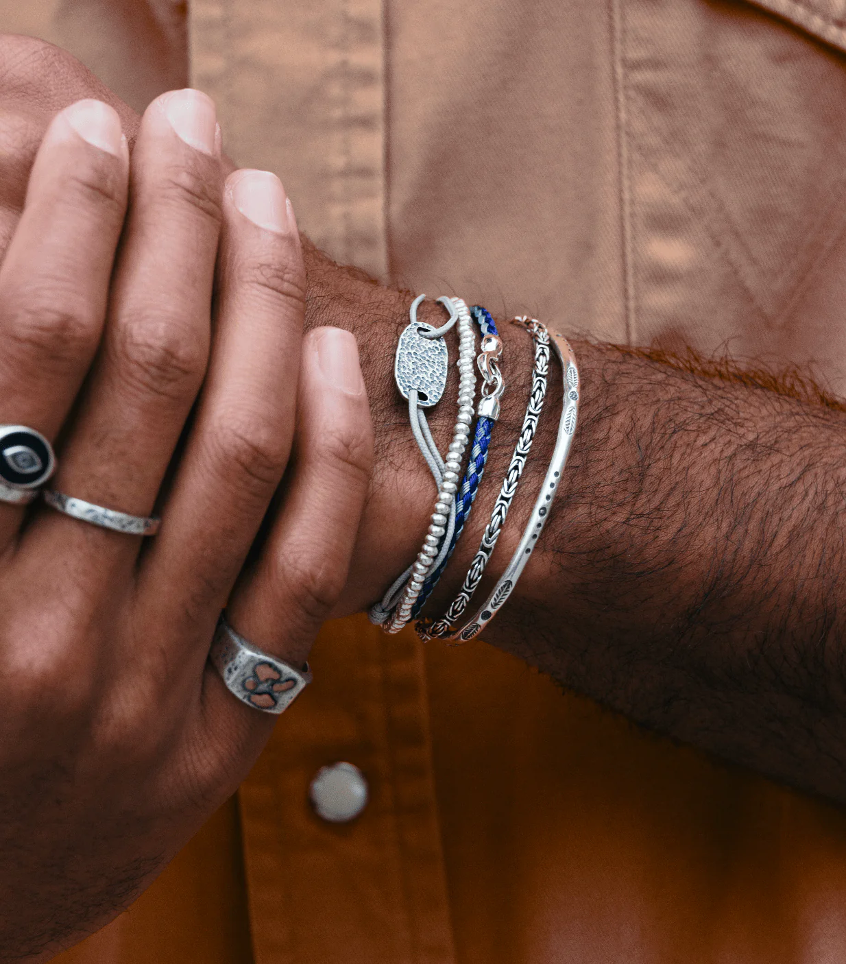 Sailing Cable "Plata" Bracelet (Yellow/Off-White) - Image 5