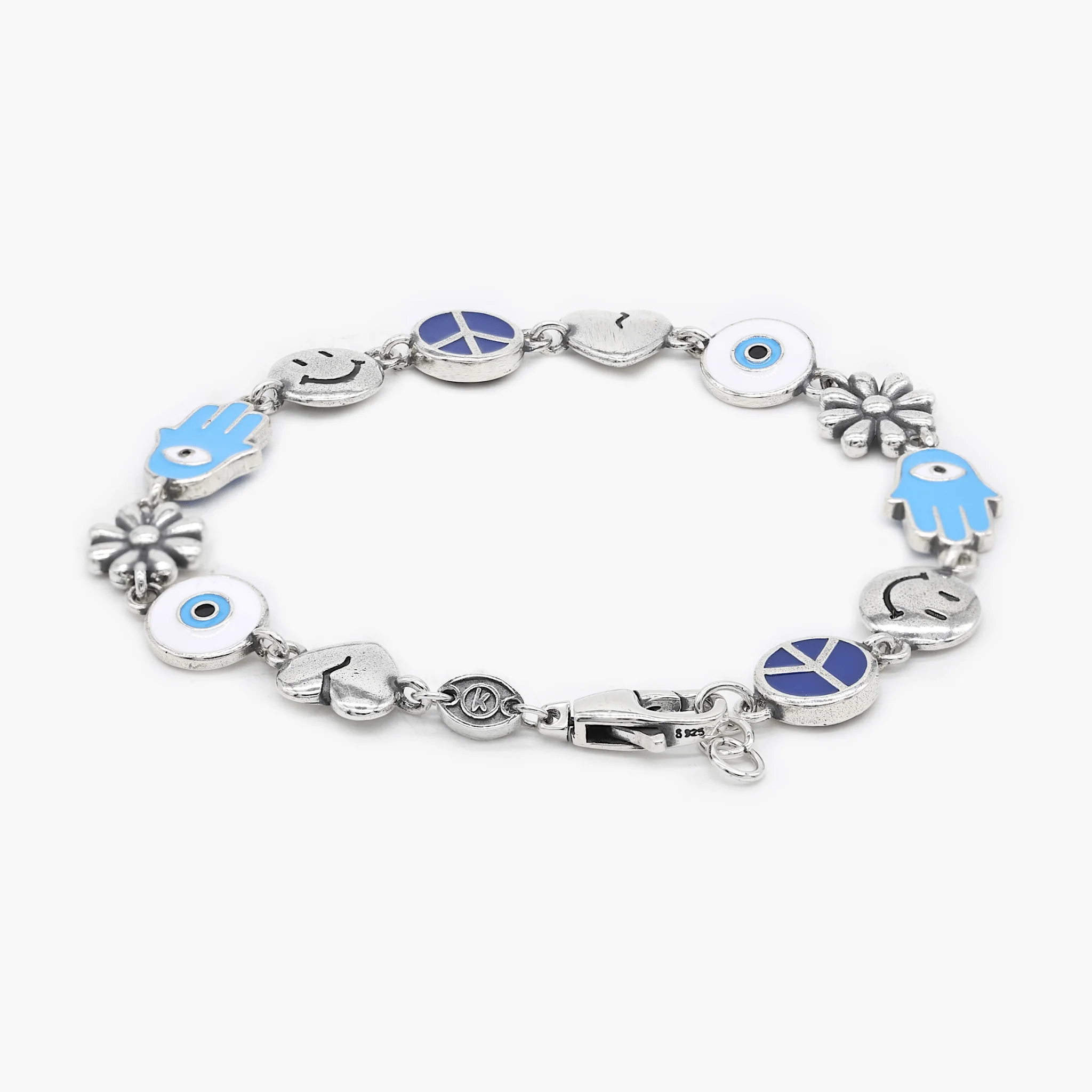 Maxi Holidays Sterling Silver Bracelet With Enamelled Charms - Image 2