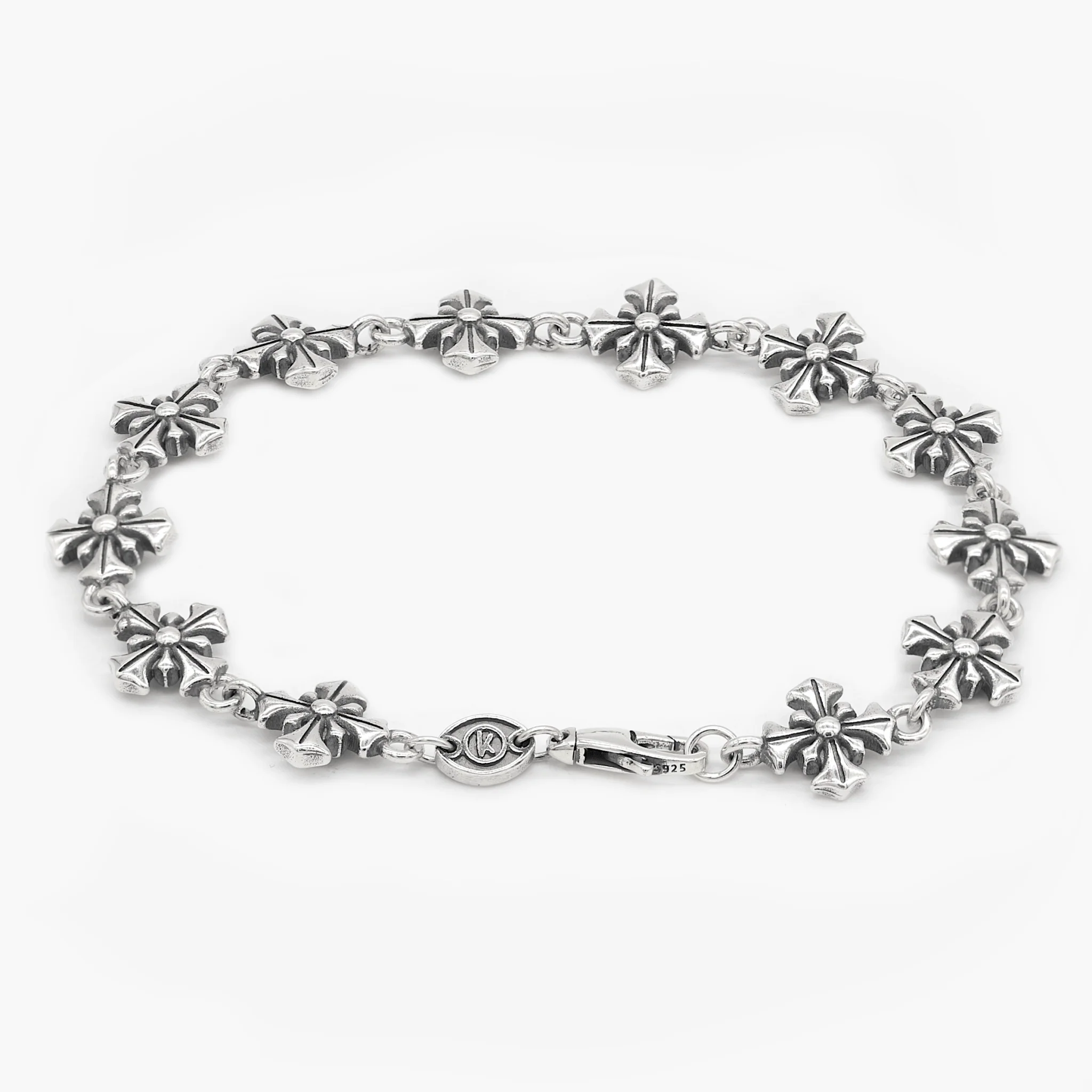 Maxi Patonce Cross Sterling Silver Chain Bracelet - Image 2