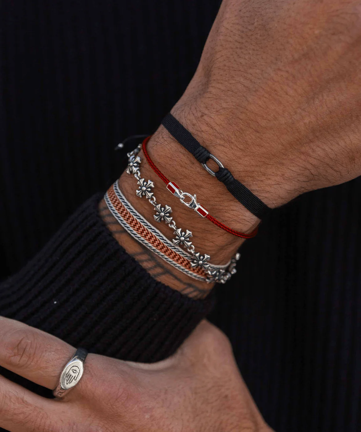 Maxi Patonce Cross Sterling Silver Chain Bracelet - Image 5
